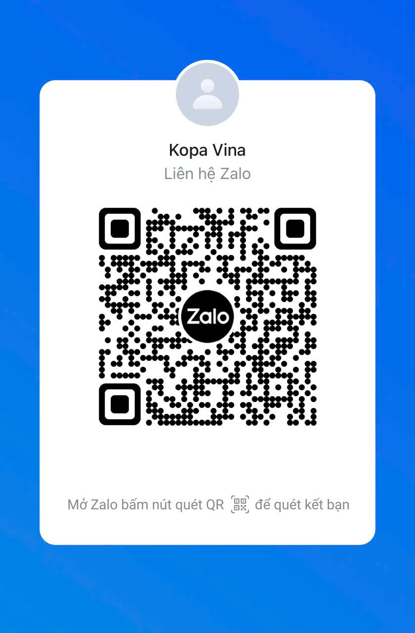 KOPA VINA 공식 Zalo QR 코드